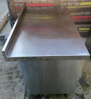 Ερμάριο Ανοξείδωτο Με 2 Ανοιγόμενες Πόρτες & Ανασήκωμα 95x60x69Cm Μεταχειρισμένο